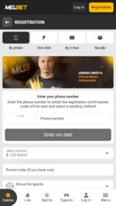 How to register at Melbet