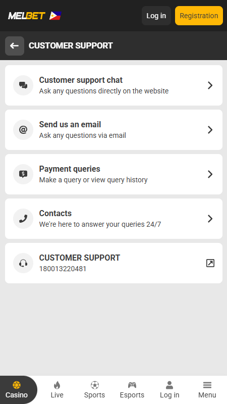 Melbet Customer Support Philippines