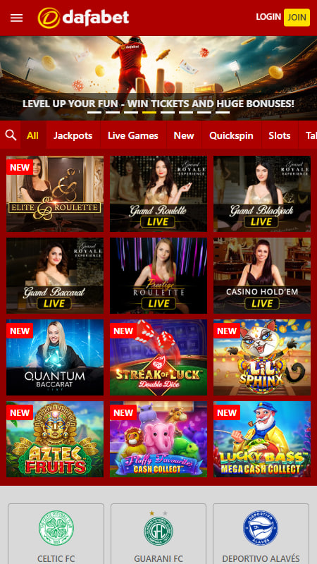 Dafabet Casino Section