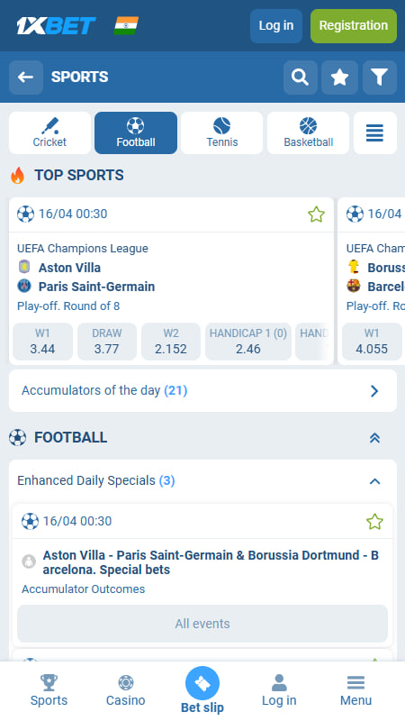 1XBet India Sports Betting