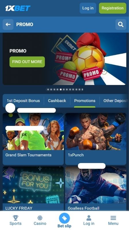 Available 1xbet bonuses and promotions 