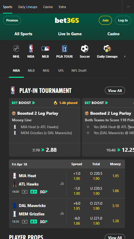 Bet365 sports betting
