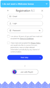 Register to get started at Librabet
