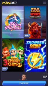 Popular casino games at Powbet