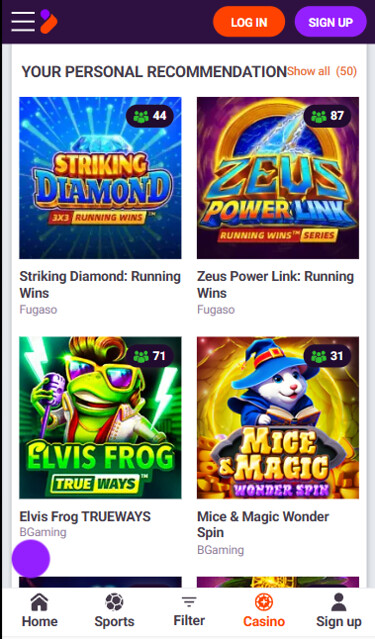 tonybet casino mob