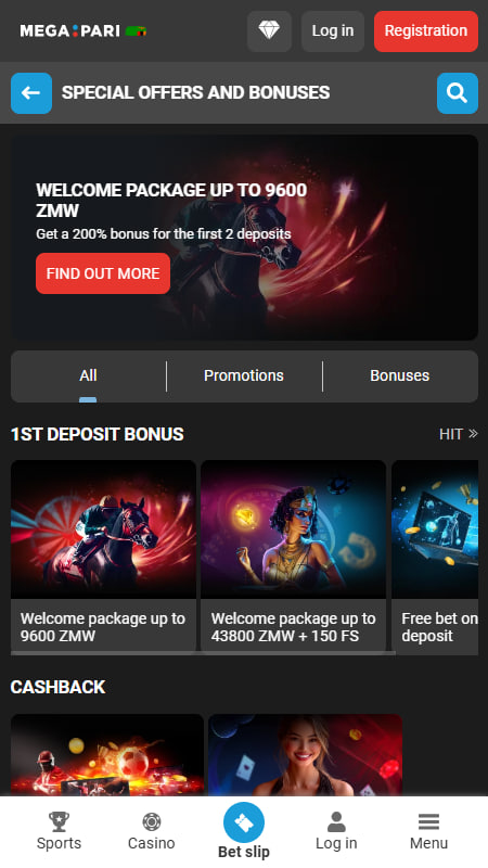 Bonuses and Promotions at Megapari 