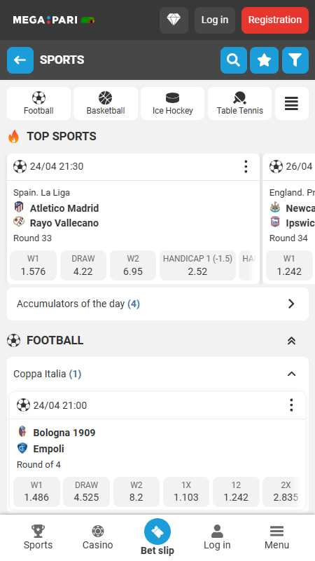 MegaPari Bookmaker Zambia 