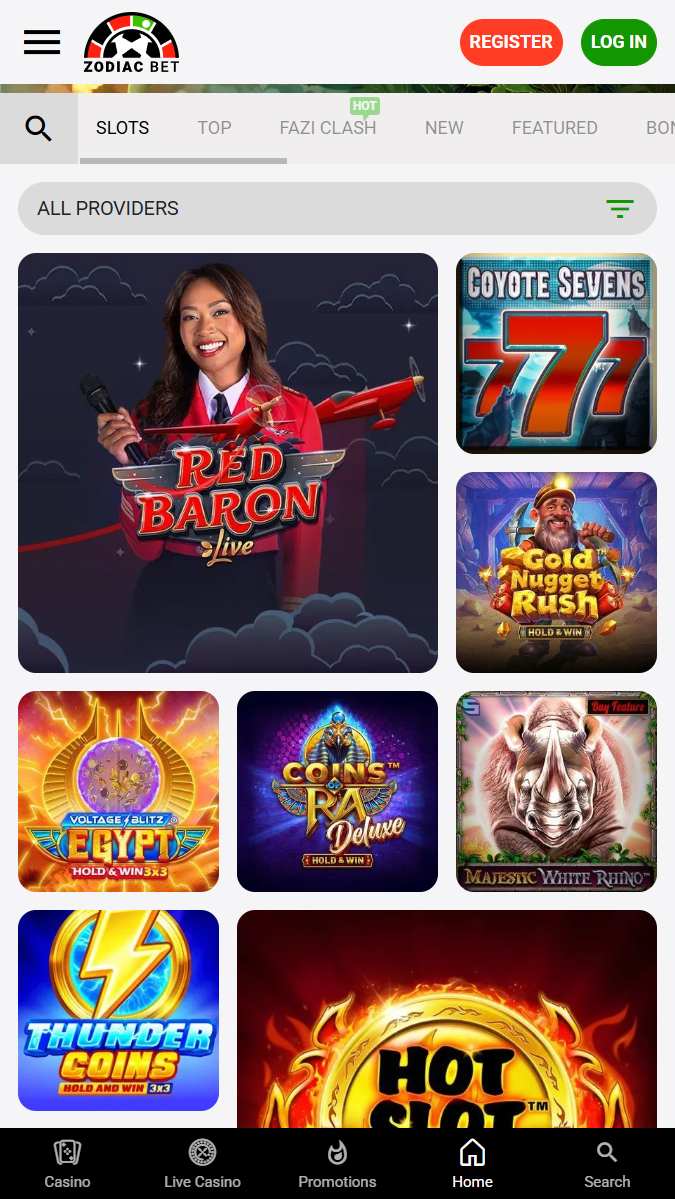 ZodiacBet Casino Games