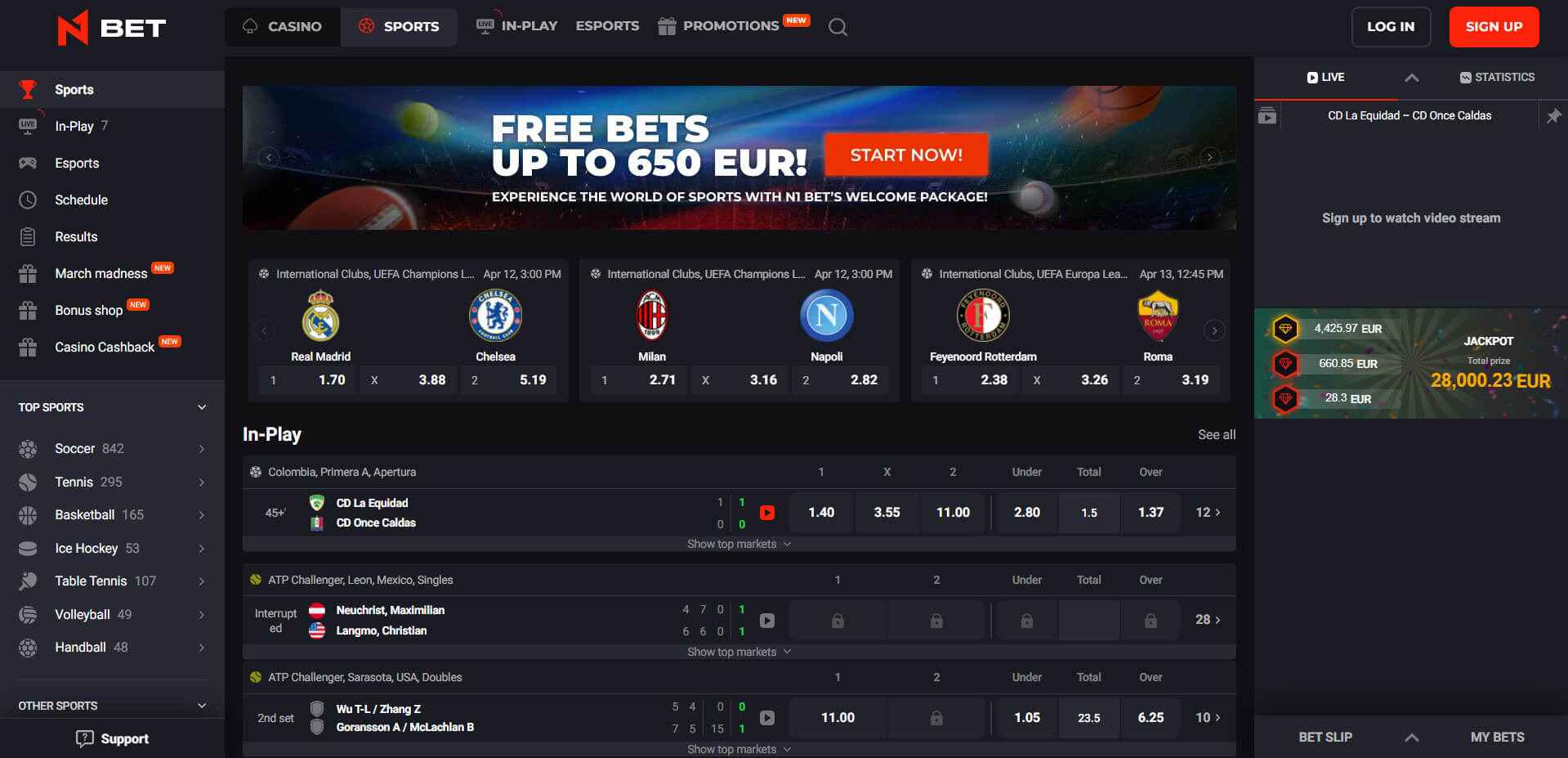 Sports Betting at N1Bet