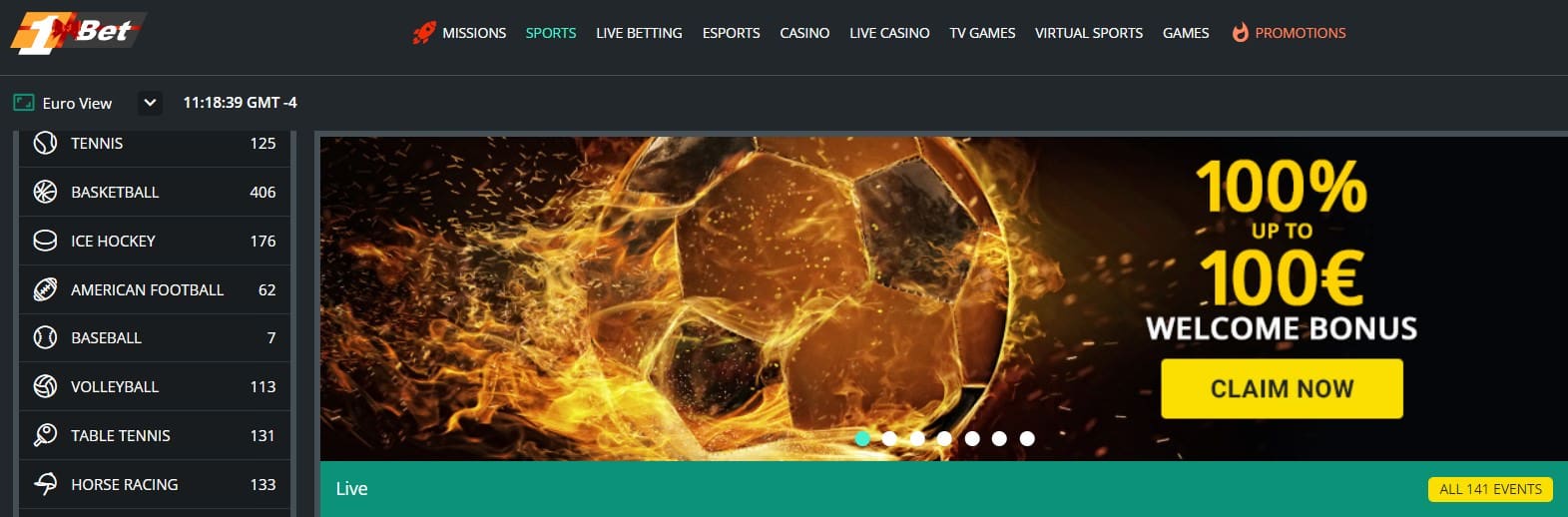 1bet welcome bonus