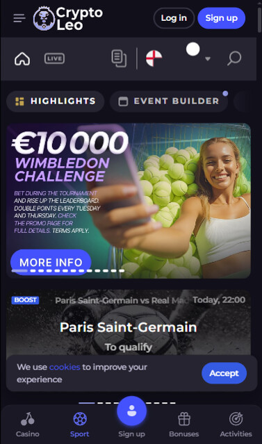 CryptoLeo sport