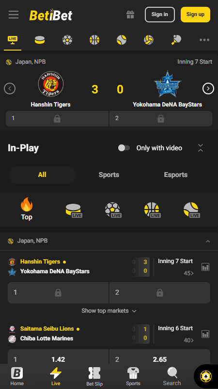 BetiBet Live Betting in Switzerland