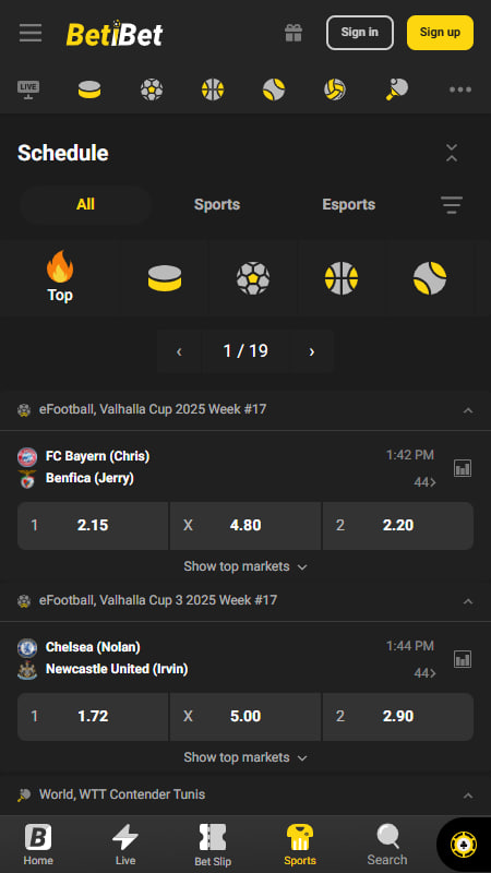 Betibet UFC Betting Page