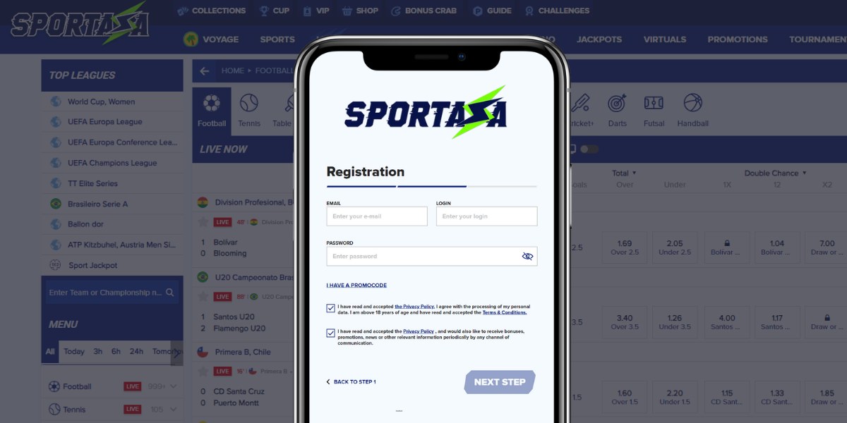 Register on sportaza