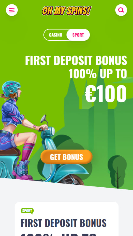 Welcome Bonus OhMySpins