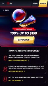 Quickwin bonuses and promotions for new users