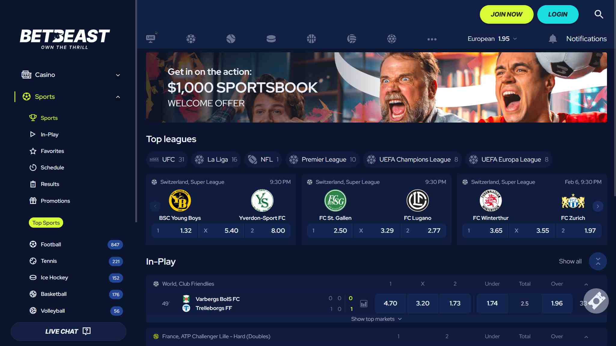 sport betbeast allbets