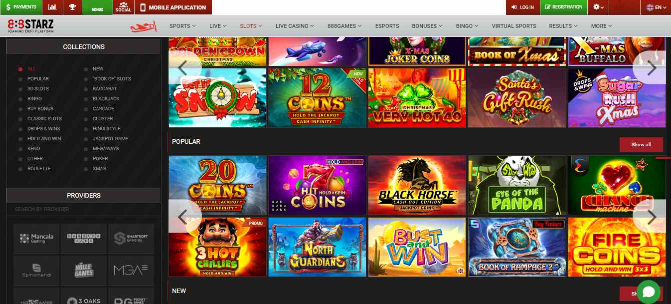888Starz Casino Games en