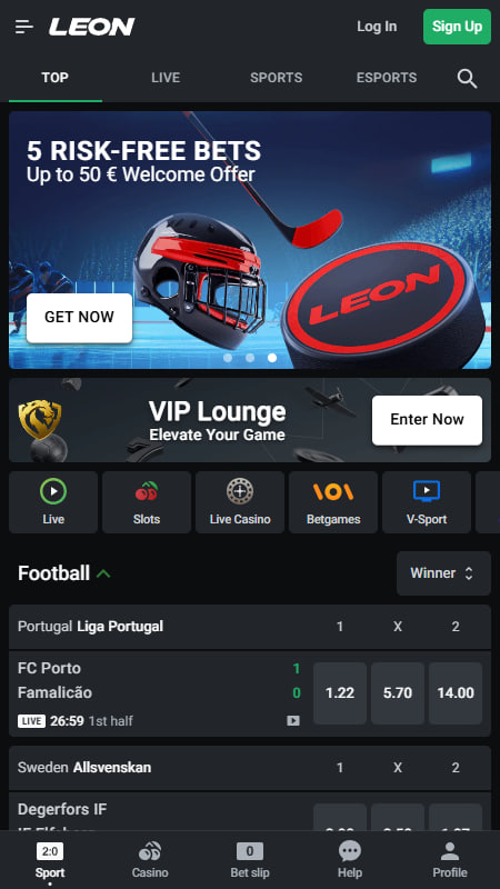 Leon Bookmaker Sweden 