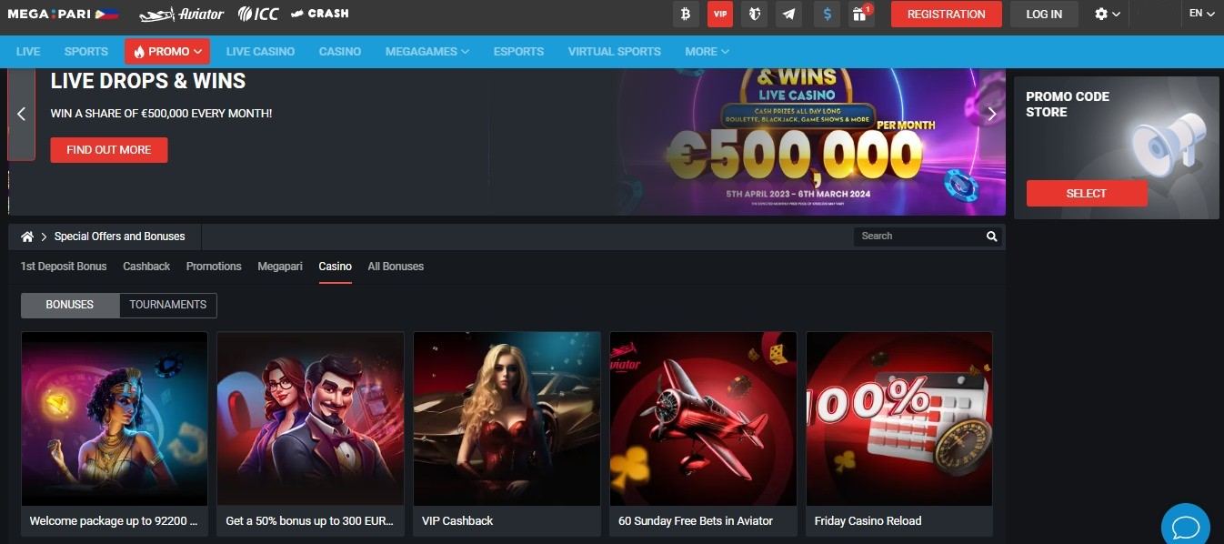 Megapari Casino Bonuses Philippines, allbets.tv