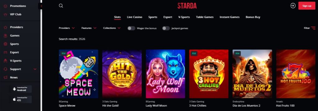 Starda Casino Lithuania, allbets.tv