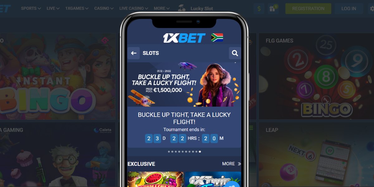 1xbet South Africa mobile app