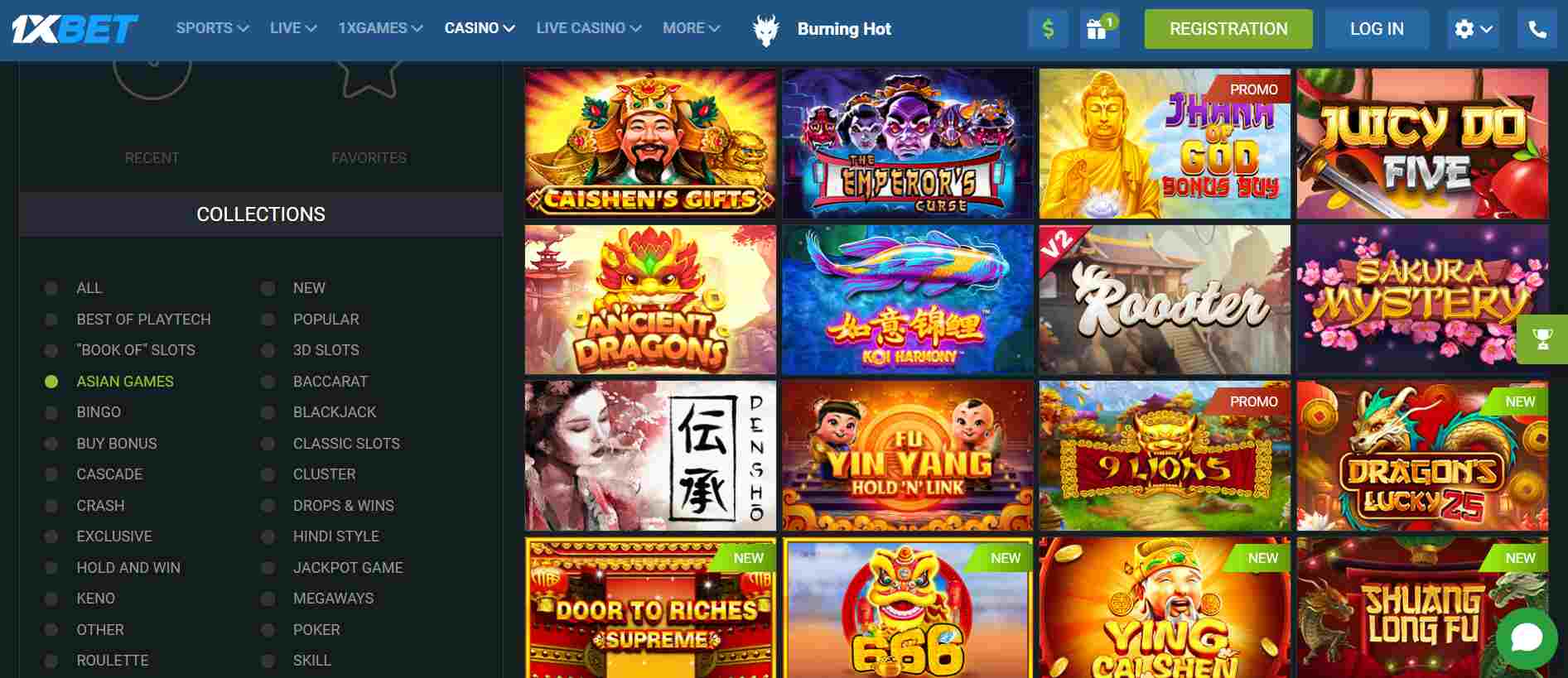Casino games 1xbet Taiwan
