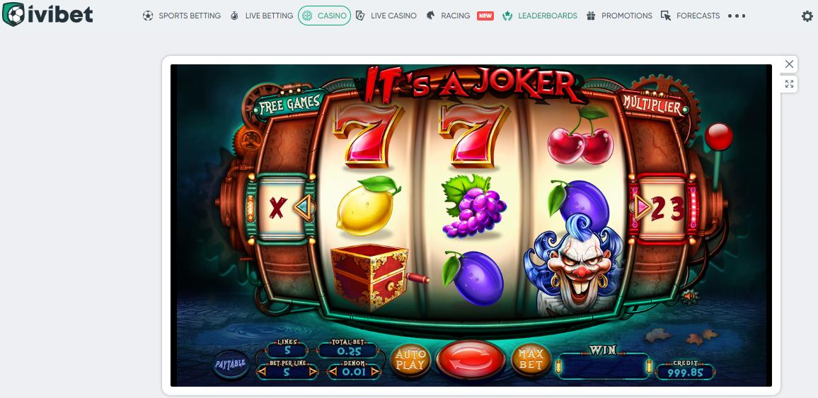 Ivibet Casino It’s a Joker, allbets.tv