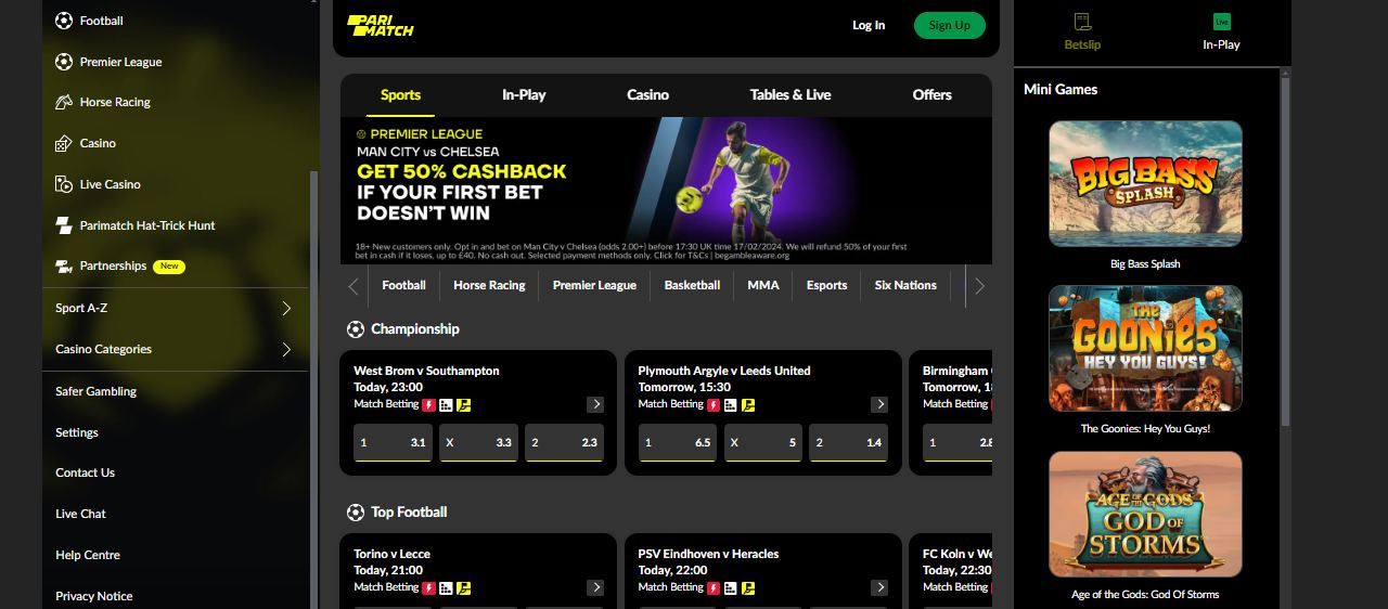 PariMatch Sport Betting Cyprus, allbets.tv
