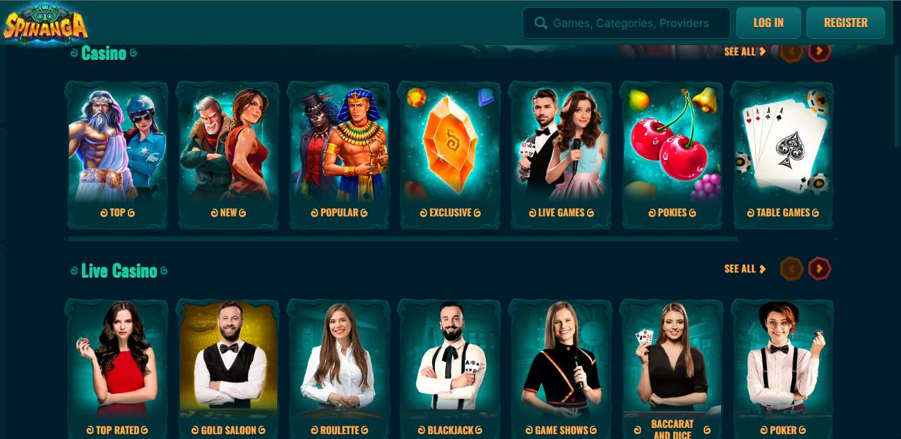 Spinanga Casino Games New Zealand, allbets.tv