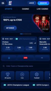 Boomerang Bet featured sporting events to bet on