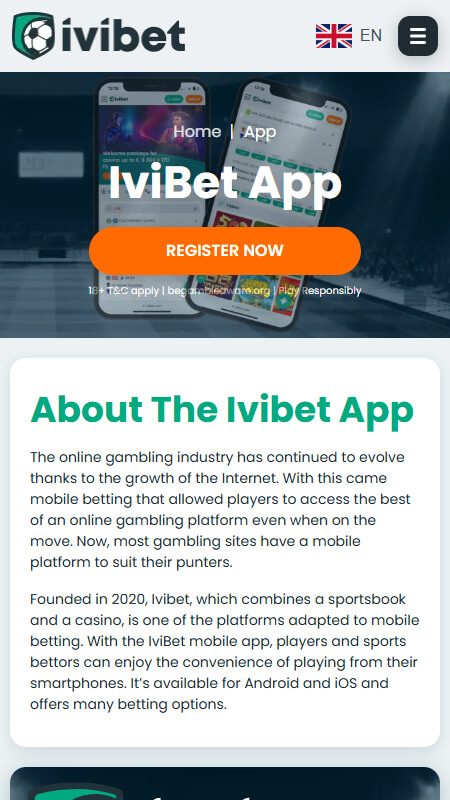 Ivibet mobile app