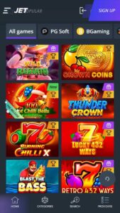 Casino games on Jet