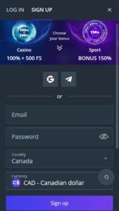 How to create an account at Jet Casino
