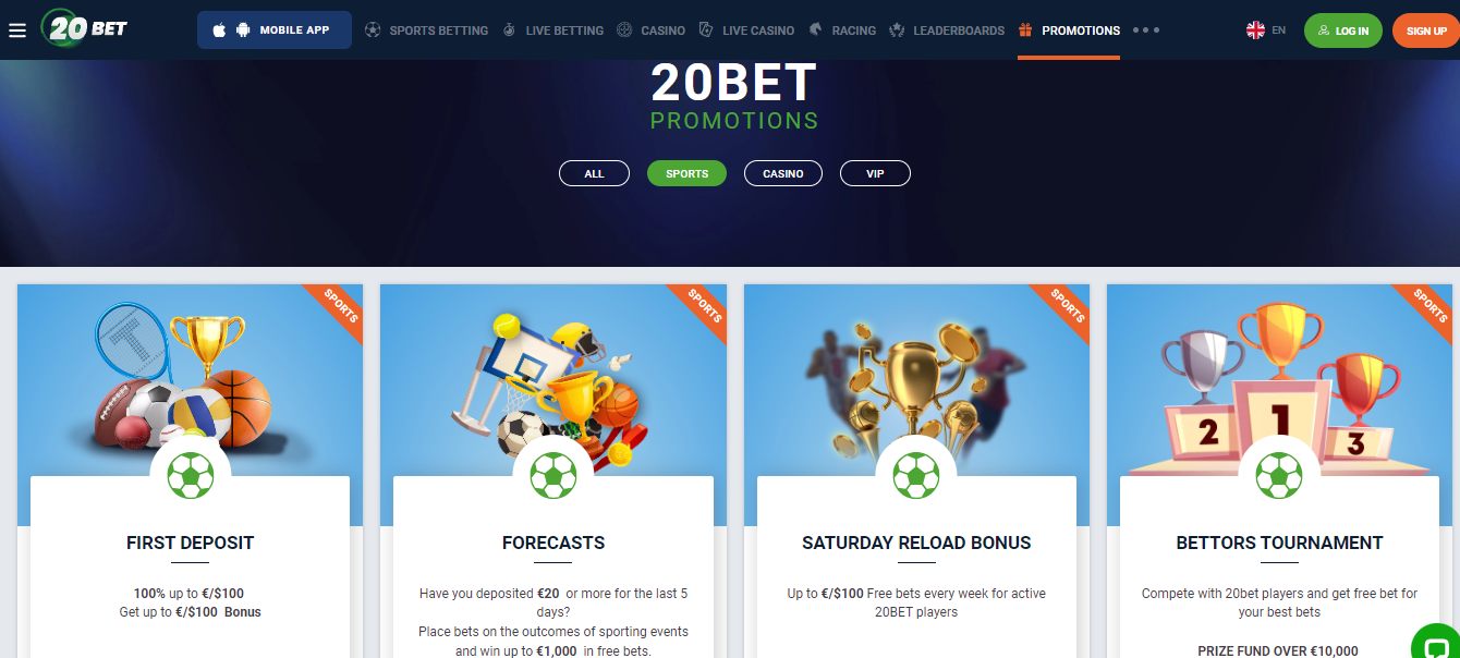 20Bet Sport Betting Bonuses Bulgaria, allbets.tv