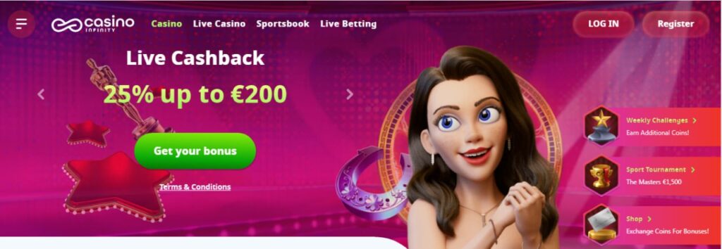 Casino Infinity Offers and Promotions