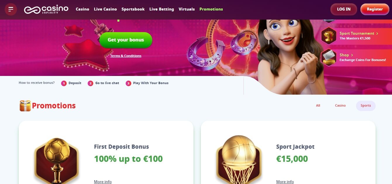 Casino Infinity Sport Betting Bonuses, allbets.tv