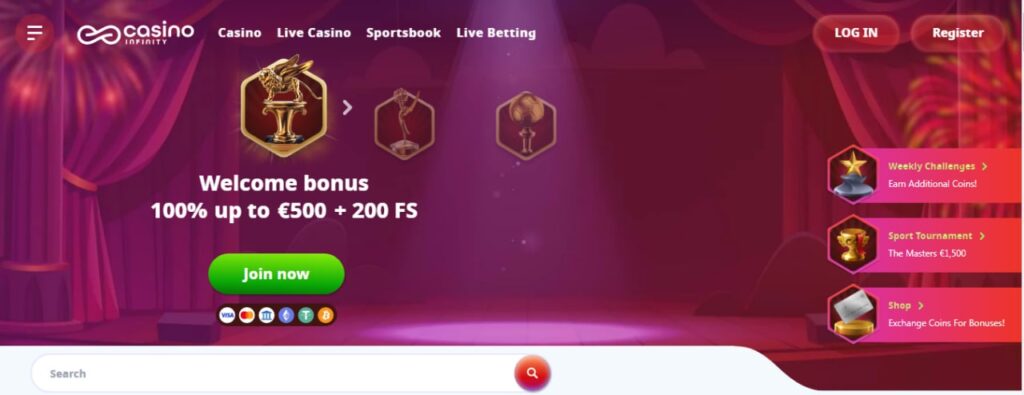 Casino Infinity Welcome Bonus