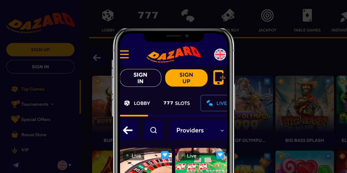 Dazard casino app