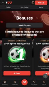 !GO Sports Betting and promotions