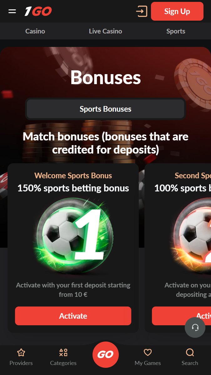 !GO Sports Betting and promotions