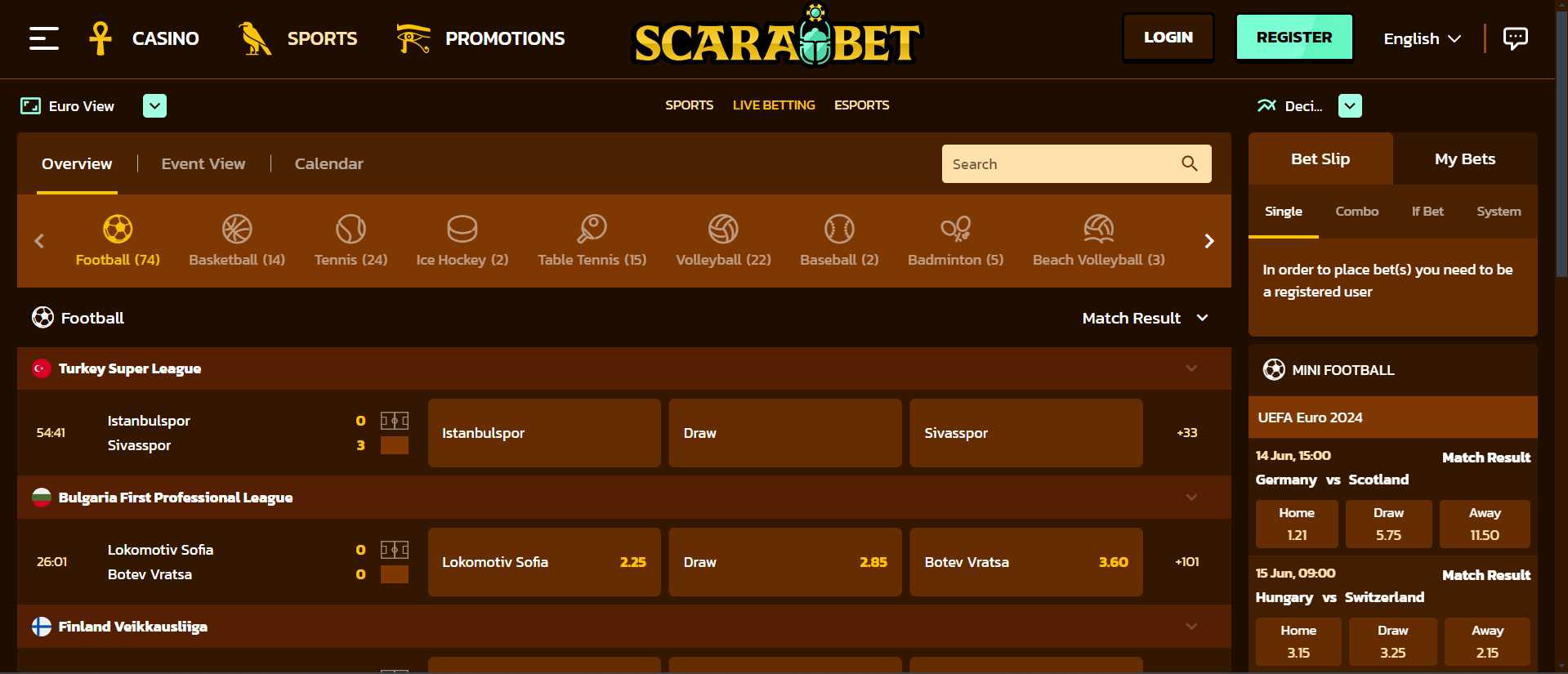 Scarabet Germany Bookmaker