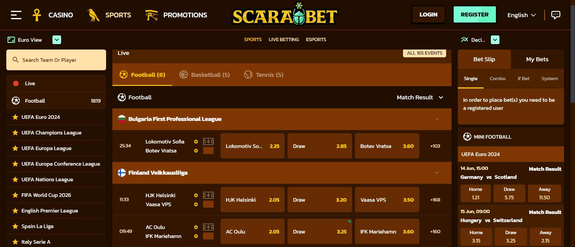 Scarabet Bookmaker Review Germany