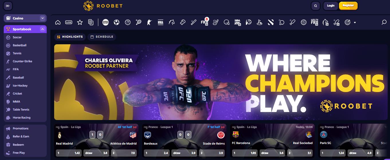 Roobets Sport Betting, allbets.tv