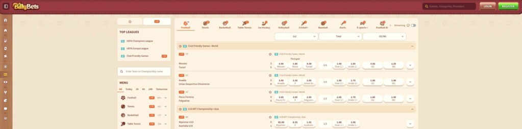 Sports Betting at BillyBets