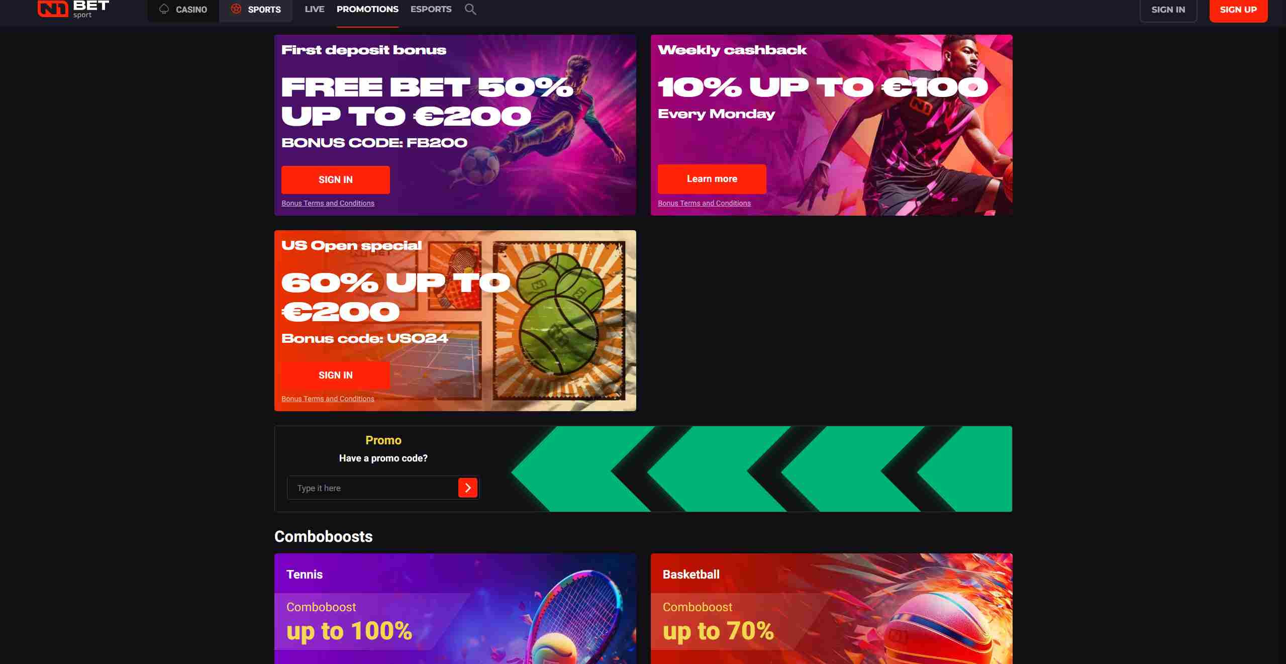 n1 bet promotions allbets