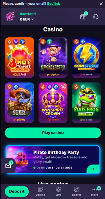 winspirit casino