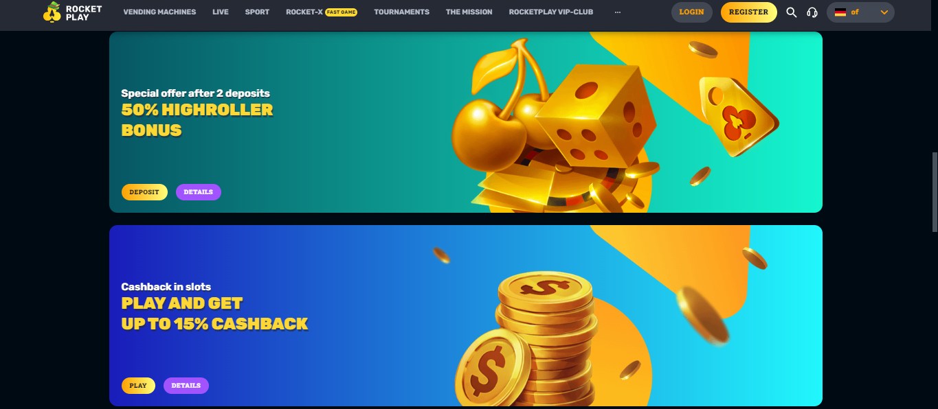 Rocketplay Casino Bonuses