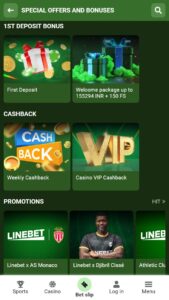 Linebet promotions available