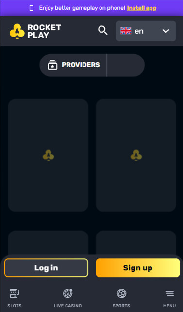 rocketplay providers